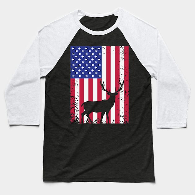 US Flag Patriot Day Baseball T-Shirt by jonathanptk